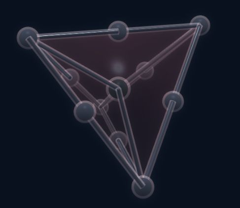 Tetgame help illustration 2: a single tet